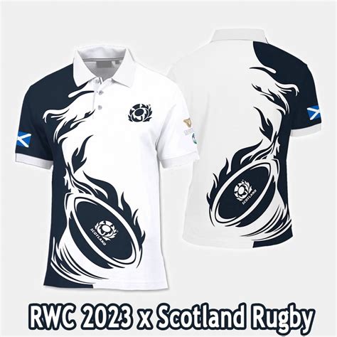 Scotland Rugby Team – Six Nations Championship 2024 PLSC3 Luxury Polo ...