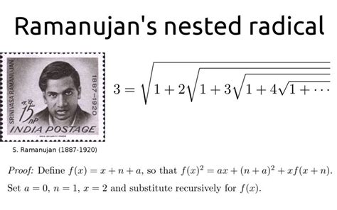 Image result for ramanujan equation proof | Math projects, Math ...