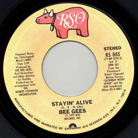 Bee Gees - Stayin' Alive (1977, Vinyl) | Discogs