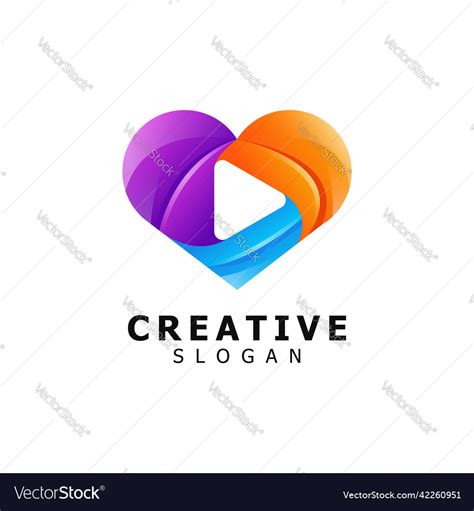 Love music logo design Royalty Free Vector Image