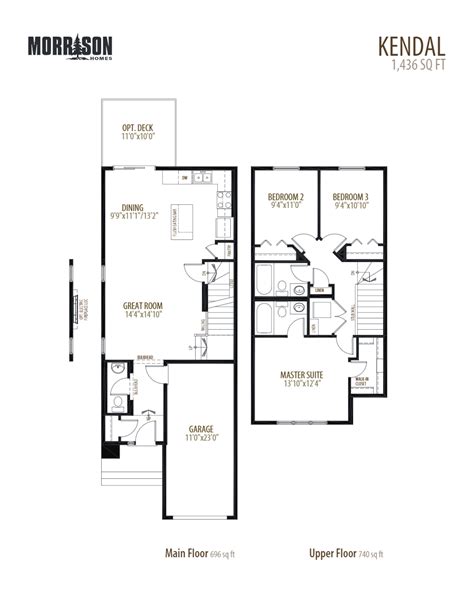 Belmont - Kendal Floor Plan, Calgary AB | Livabl