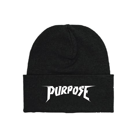 Purpose Bieber Black Beanie – Justin Bieber | Shop