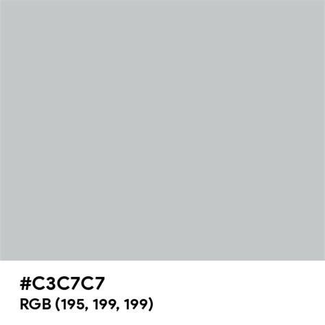 Pure Silver color hex code is #C3C7C7