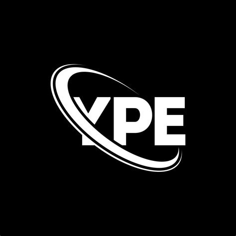 ype logo. ype lettre. création de logo de lettre ype. initiales logo ype liées avec un cercle et ...