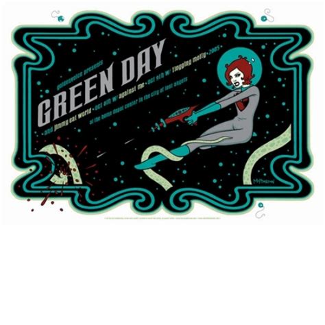 Green Day Concert Poster (Green Version) (SOLD OUT) - Poster Cabaret