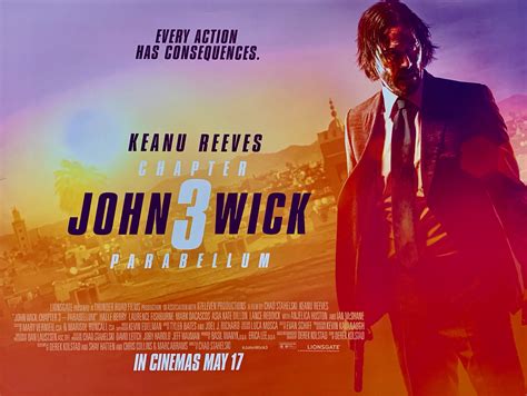 Original John Wick: Chapter 3 - Parabellum Movie Poster - Keanu Reeves