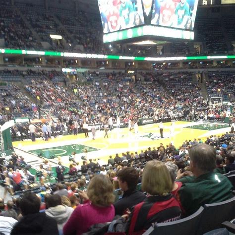 Milwaukee Bucks basketball game at the BMO Harris Bradley Center in ...