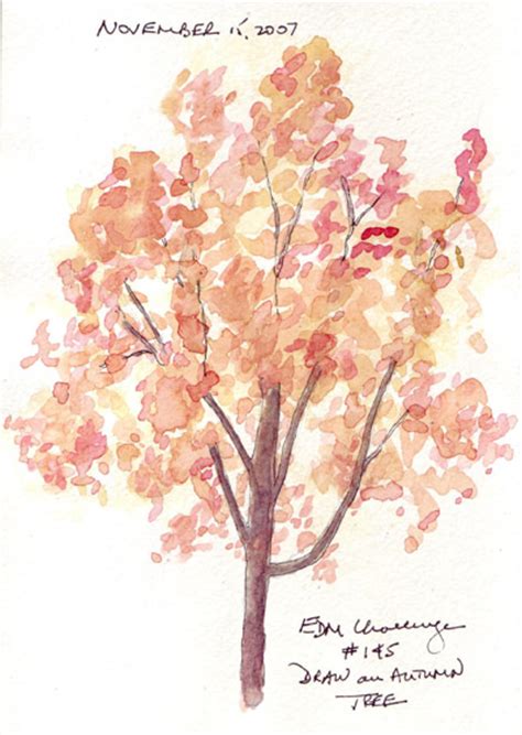 Fall Tree Sketch at PaintingValley.com | Explore collection of Fall Tree Sketch