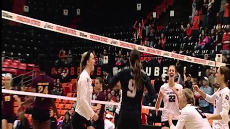 Oregon State Volleyball at Gill Coliseum - YouTube