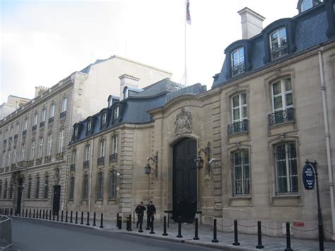 Paris: British embassy