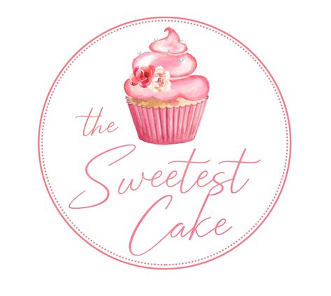 Sweet Blush Cupcake Logo Watercolor Logo Bakery Logo - Etsy Ireland