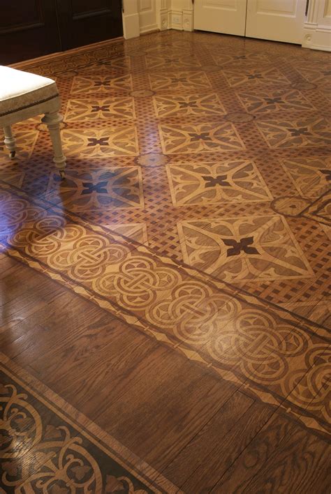 intricate floor stencils for the period look | Painted floors, Painted wood floors, Flooring