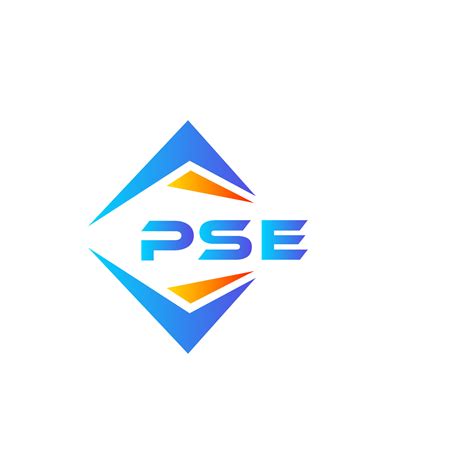 PSE abstract technology logo design on white background. PSE creative initials letter logo ...