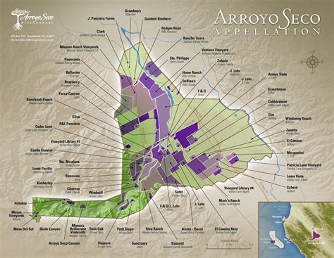 Arroyo Seco Vineyard Map — Arroyo Seco Winegrowers