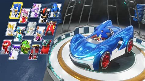 All Characters and Vehicles Team Sonic Racing - YouTube