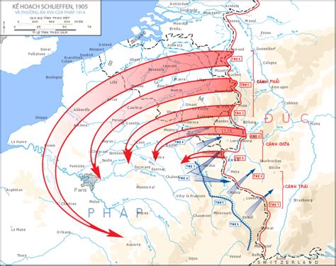 A map of the Schlieffen Plan. Germany planned on to go through Belgium and take over France ...