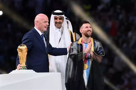 What Lionel Messi was wearing as he lifted World Cup trophy in Qatar as ...