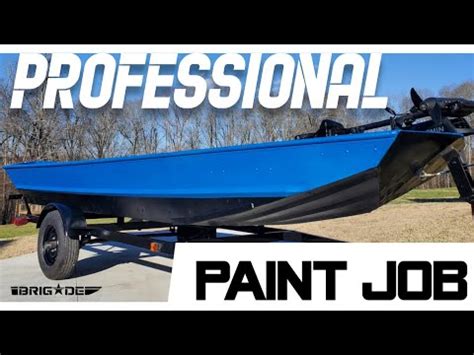 Professional Jon Boat Paint Job - YouTube