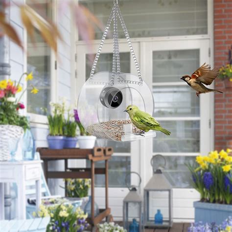 Smart Bird Feeder with 1080P HD Night-Vision Camera, WiFi Remote, Outdoor Bird Watching ...