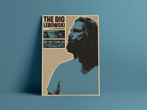 Movie Poster Design l The Big Lebowski by Antoine Vaillant on Dribbble