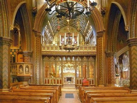 St Giles' Church, Cheadle, by A. W. N. Pugin (Interior)