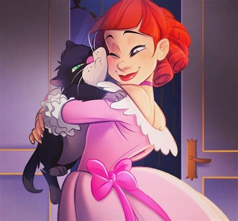 a woman in a pink dress hugging a cat