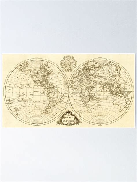 "Vintage Historical Detailed Black and White World Map" Poster for Sale by easteuromaps | Redbubble