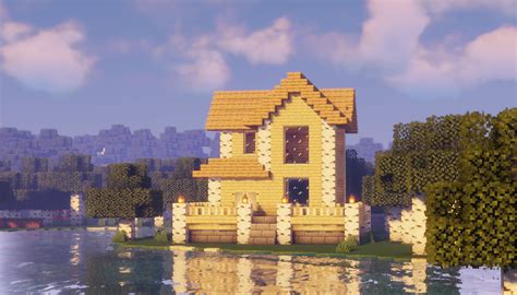 Cute little birch house : r/Minecraftbuilds