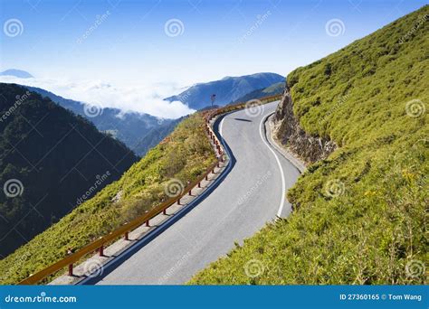 Curved Road in the Mountain Stock Image - Image of curve, summer: 27360165