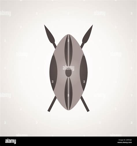 Maasai shield - symbol from the flag of Kenya Stock Vector Image & Art ...