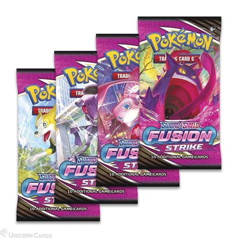 Pokemon TCG: Sword & Shield - Fusion Strike :: 4 Booster Packs - All ...