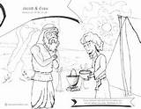 Jacob And Esau Coloring Pages sketch template