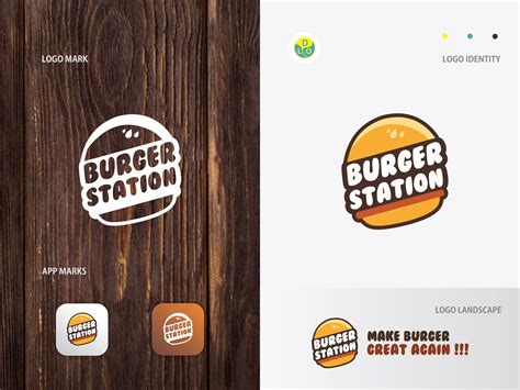 Burger Station - Logo by kanghusein.id on Dribbble