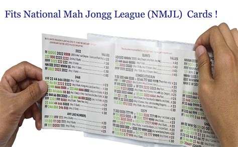 Amazon.com: AOG Mahjong Card Sleeve 1 Piece (Large Print) for National Mah Jongg League Score ...