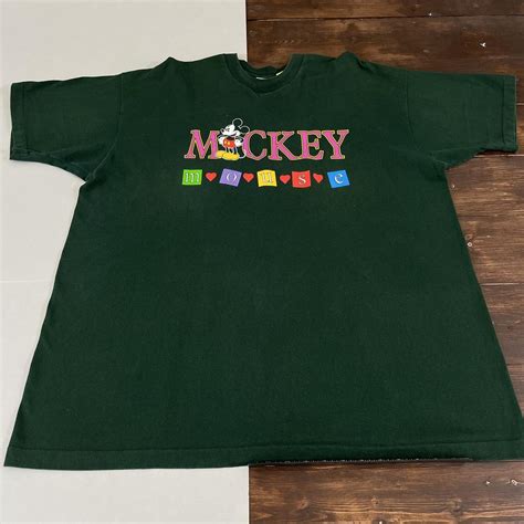 Mickey & Co. Men's Green T-shirt | Depop