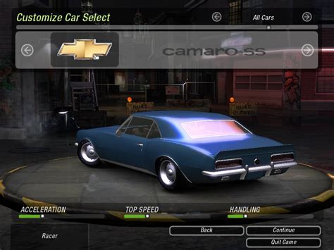 NFS Underground 2 mods: Chevrolet Camaro SS