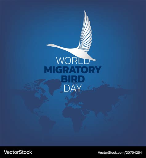 World migratory bird day Royalty Free Vector Image