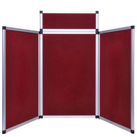 6 FT 3 Panel Trade Show Display with Header - 4 Colors