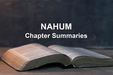 Nahum Chapter Summaries (1-3)