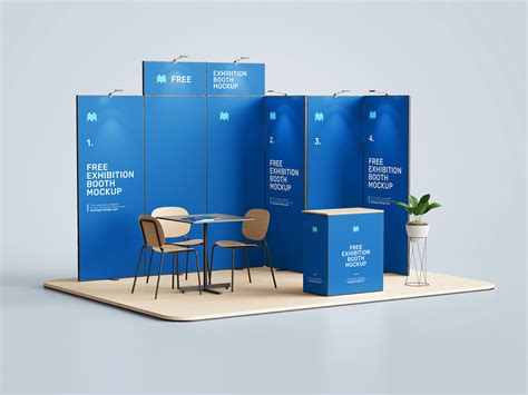 Exhibition Booth Free Mockup | Mockup World HQ