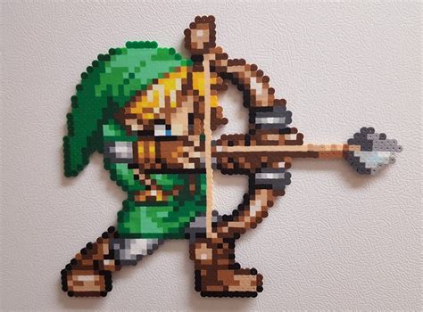 Legend of Zelda Link Perler Beads Zelda nintendo art | Etsy | Perler beads, Perler bead art ...