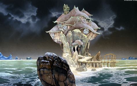 Roger Dean, Fantasy Art, Rock, Sea Wallpapers HD / Desktop and Mobile Backgrounds