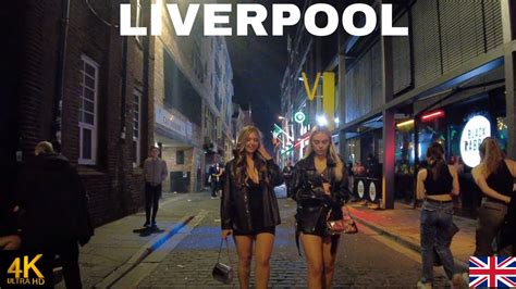 Liverpool England UK Nightlife Walk Tour - YouTube