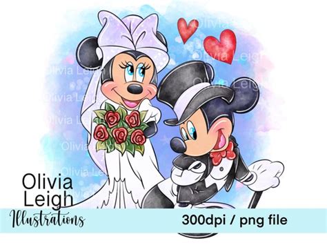 Mickey And Minnie Wedding Clip Art