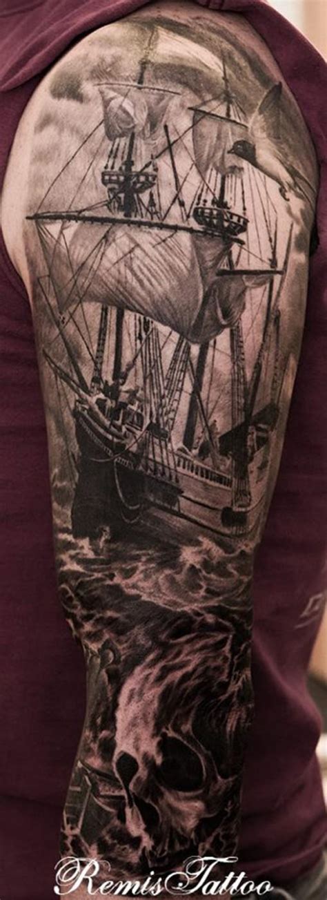 100 Boat Tattoo Designs | Art and Design