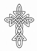 Celtic Cross Coloring sketch template