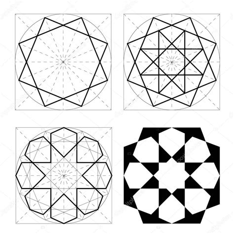 Formas geométricas. Patrón islámico 2023