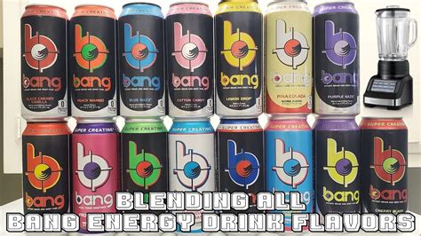 Blendurrr - Blending All BANG Energy Drink Flavors - YouTube