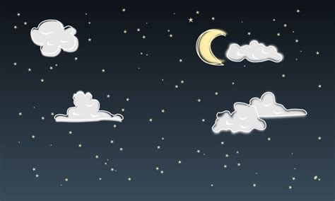 OnlineLabels Clip Art - Night sky