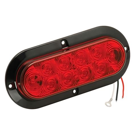 Bargman® 50-767751 - Red LED Light with Black Flange Base